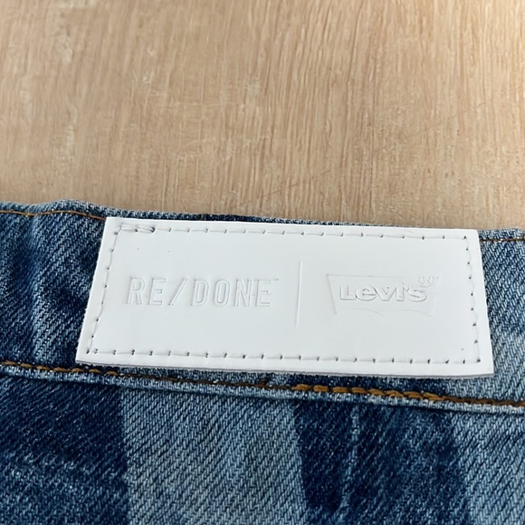 RE/DONE|Levi’s 70’s Straight Jeans with Indigo Stripes, SIZE 27.   0101 - Picture 8 of 14
